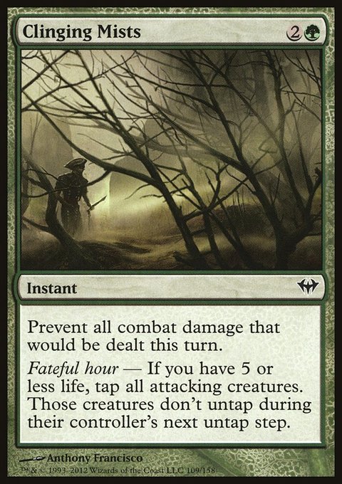 Clinging Mists, Dark Ascension #109, Magic: The Gathering card