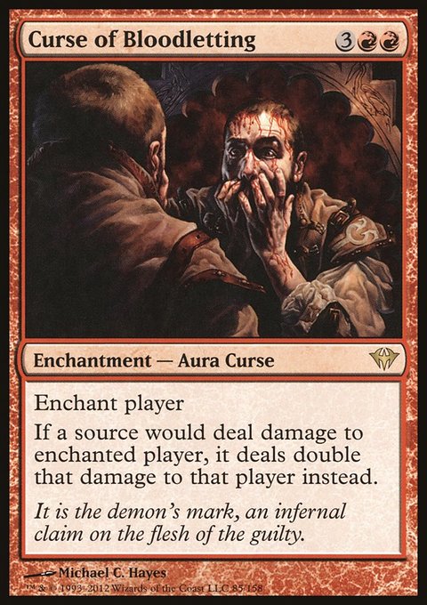 Curse of Bloodletting, Dark Ascension #85, Magic: The Gathering card