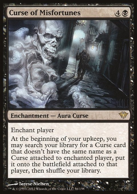 Curse of Misfortunes, Dark Ascension #56, Magic: The Gathering card
