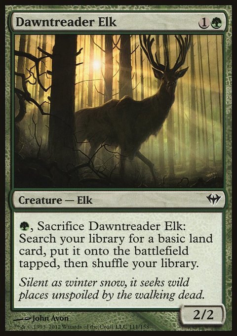 Dawntreader Elk, Dark Ascension #111, Magic: The Gathering card
