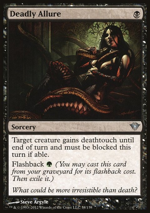 Deadly Allure, Dark Ascension #58, Magic: The Gathering card