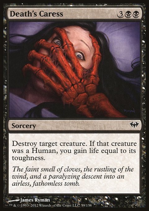 Death's Caress, Dark Ascension #59, Magic: The Gathering card