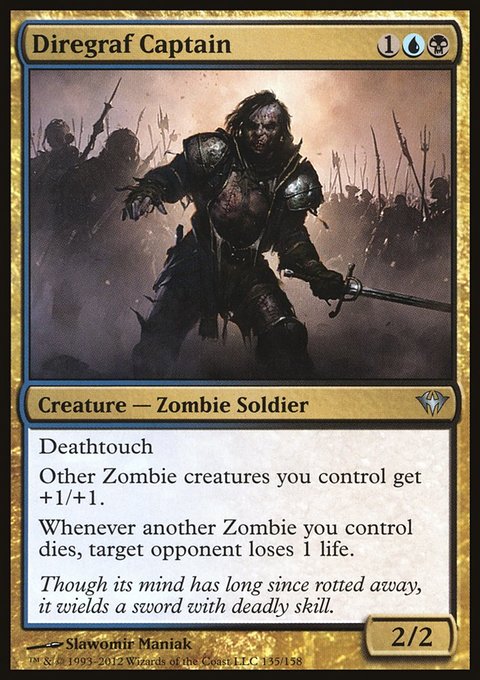 Diregraf Captain, Dark Ascension #135, Magic: The Gathering card