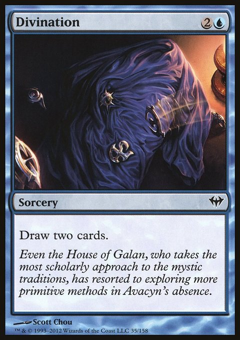Divination, Dark Ascension #35, Magic: The Gathering card