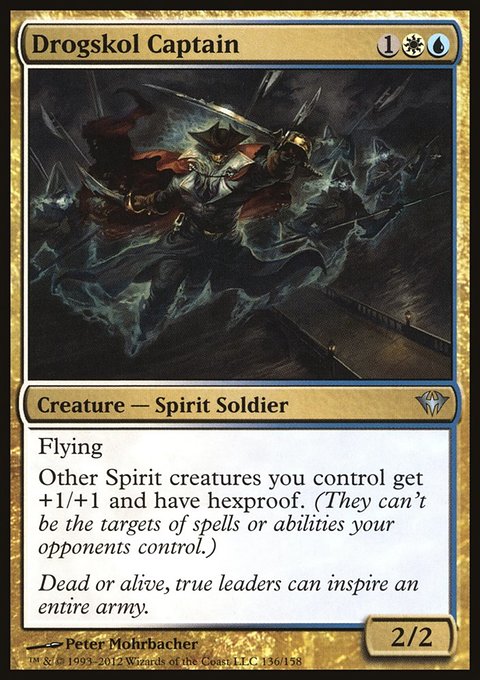 Drogskol Captain, Dark Ascension #136, Magic: The Gathering card