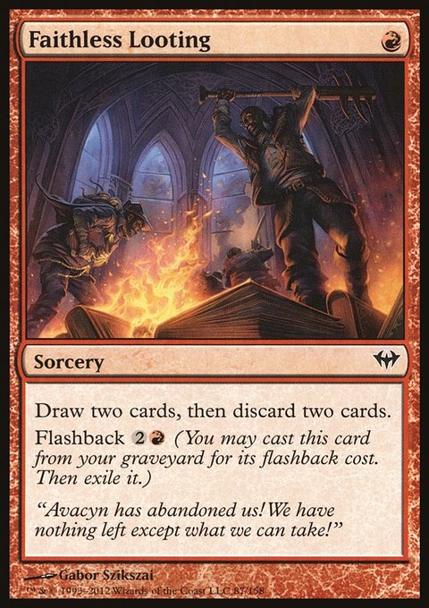 Faithless Looting, Dark Ascension #87, Magic: The Gathering card