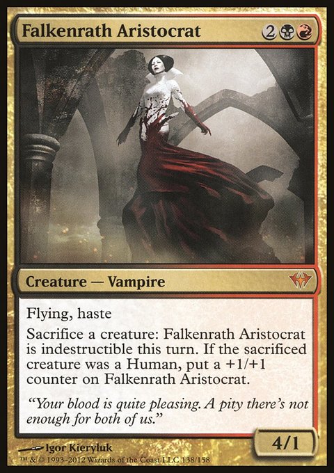Falkenrath Aristocrat, Dark Ascension #138, Magic: The Gathering card