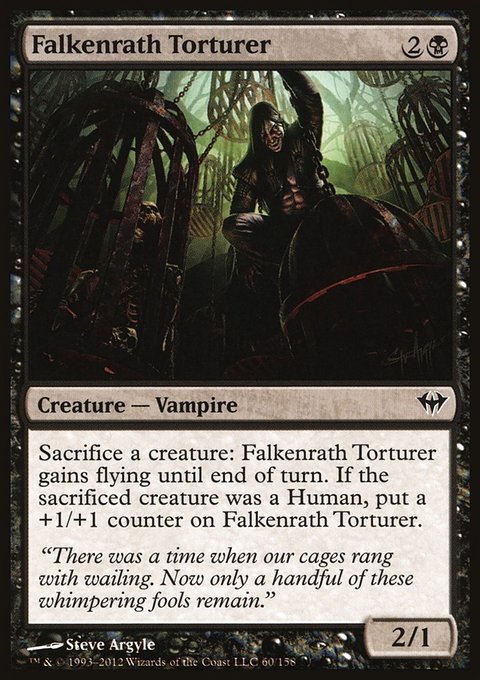 Falkenrath Torturer, Dark Ascension #60, Magic: The Gathering card
