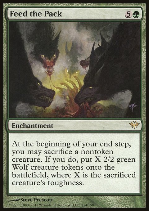 Feed the Pack, Dark Ascension #114, Magic: The Gathering card