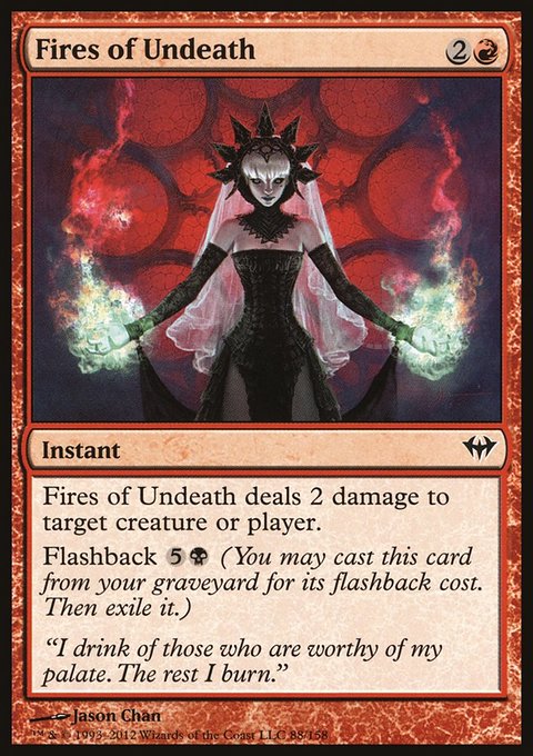 Fires of Undeath, Dark Ascension #88, Magic: The Gathering card