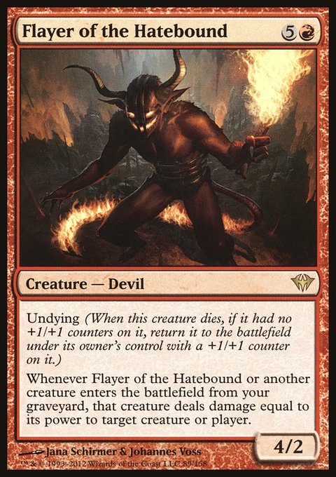 Flayer of the Hatebound, Dark Ascension #89, Magic: The Gathering card