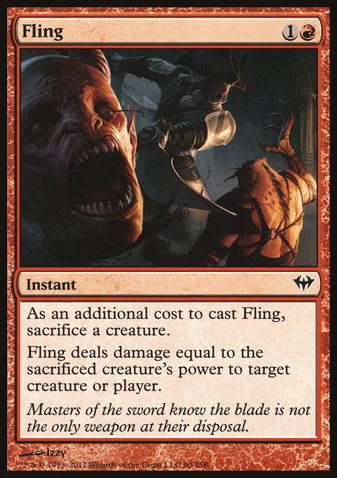Fling, Dark Ascension #90, Magic: The Gathering card