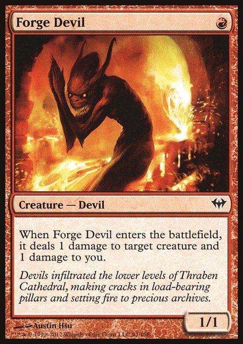 Forge Devil, Dark Ascension #91, Magic: The Gathering card