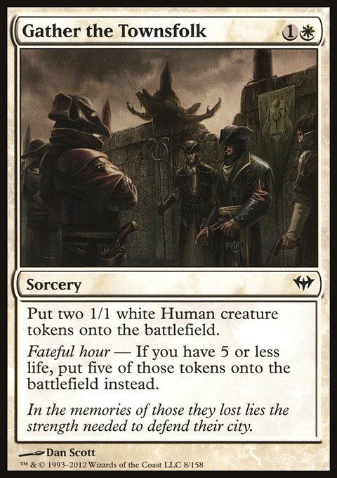 Gather the Townsfolk, Dark Ascension #8, Magic: The Gathering card