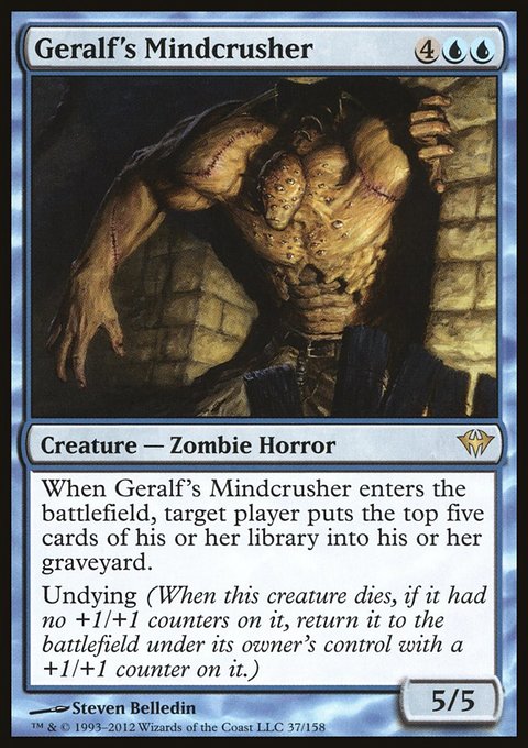 Geralf's Mindcrusher, Dark Ascension #37, Magic: The Gathering card