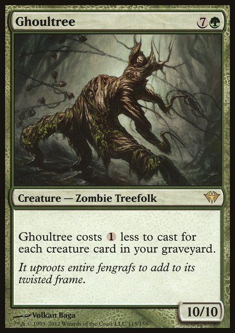 Ghoultree, Dark Ascension #115, Magic: The Gathering card