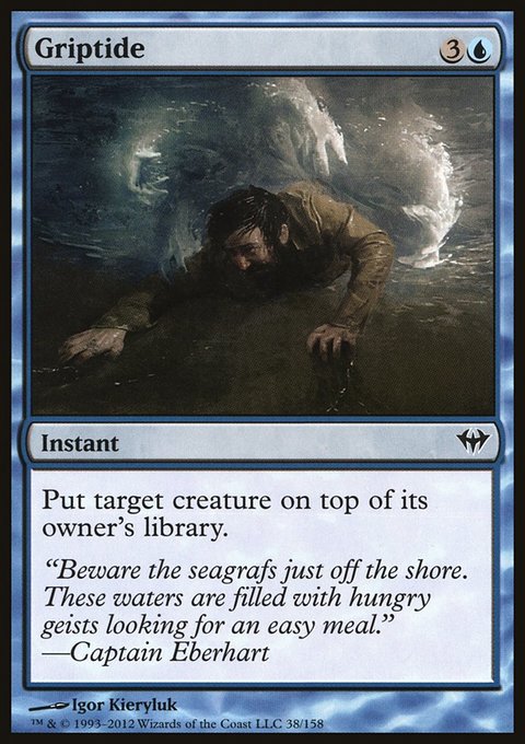 Griptide, Dark Ascension #38, Magic: The Gathering card