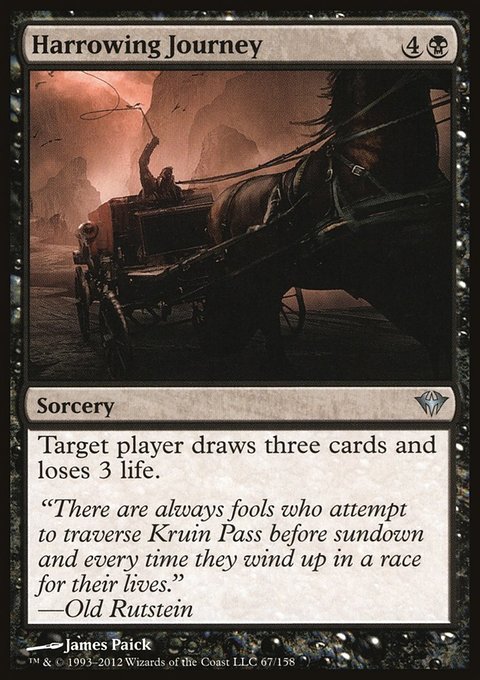 Harrowing Journey, Dark Ascension #67, Magic: The Gathering card