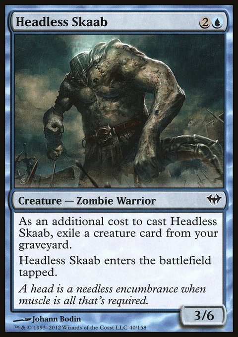 Headless Skaab, Dark Ascension #40, Magic: The Gathering card