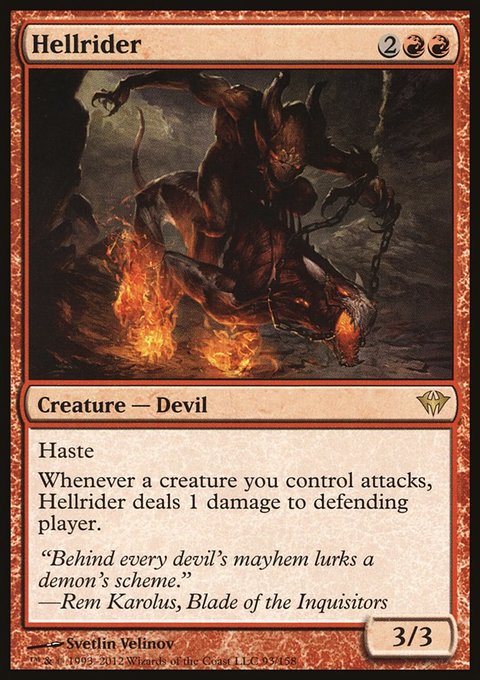 Hellrider, Dark Ascension #93, Magic: The Gathering card