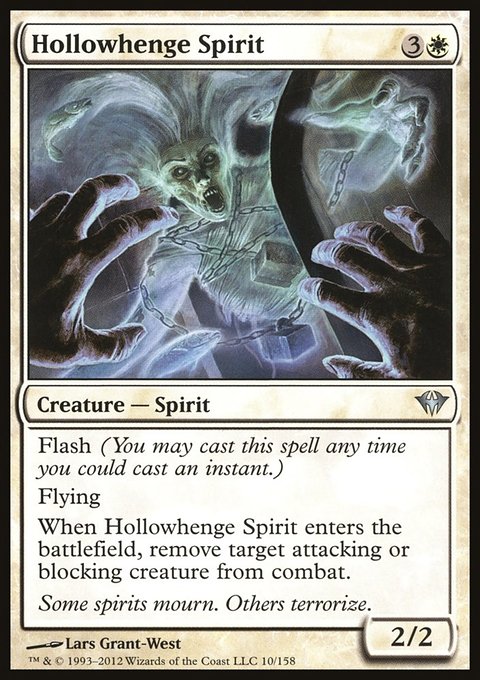 Hollowhenge Spirit, Dark Ascension #10, Magic: The Gathering card