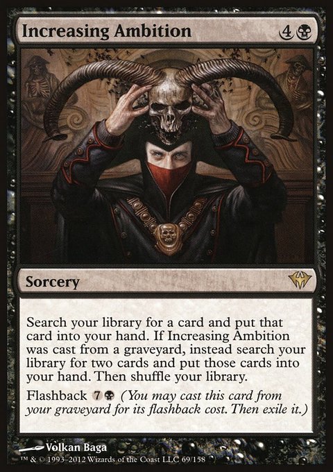 Increasing Ambition, Dark Ascension #69, Magic: The Gathering card