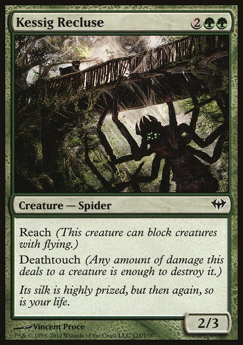 Kessig Recluse, Dark Ascension #121, Magic: The Gathering card