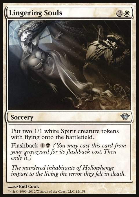 Lingering Souls, Dark Ascension #12, Magic: The Gathering card