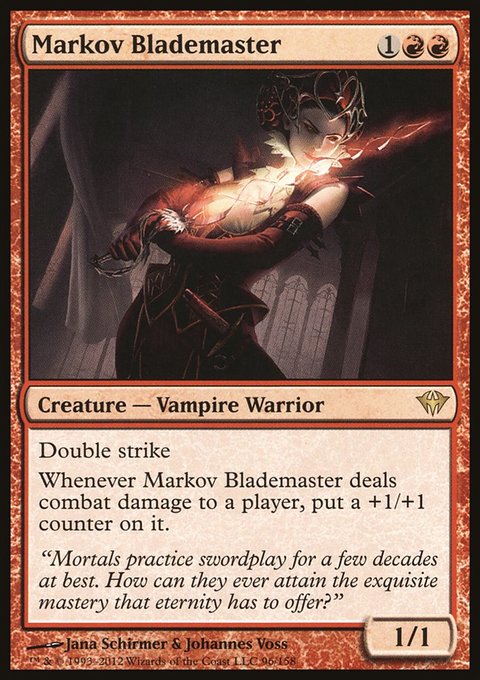 Markov Blademaster, Dark Ascension #96, Magic: The Gathering card