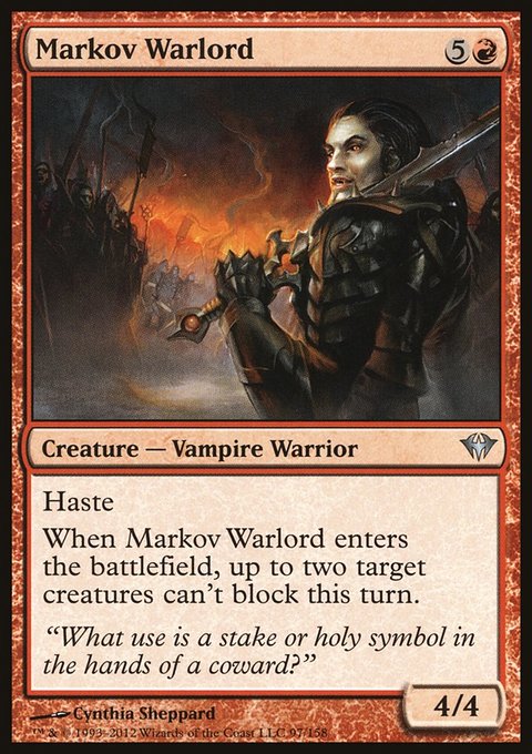 Markov Warlord, Dark Ascension #97, Magic: The Gathering card