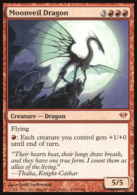 Moonveil Dragon, Dark Ascension #99, Magic: The Gathering card