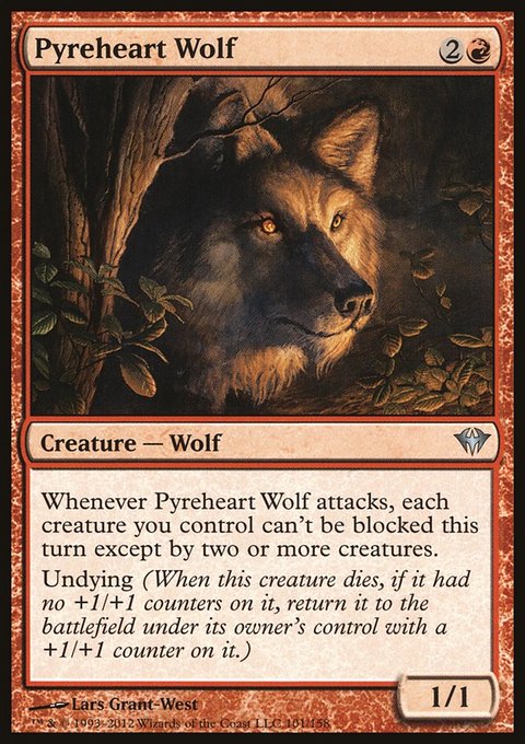 Pyreheart Wolf, Dark Ascension #101, Magic: The Gathering card