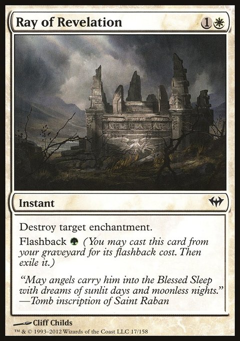 Ray of Revelation, Dark Ascension #17, Magic: The Gathering card
