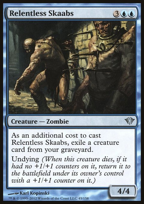 Relentless Skaabs, Dark Ascension #45, Magic: The Gathering card