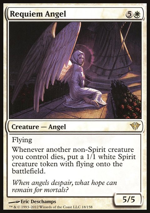 Requiem Angel, Dark Ascension #18, Magic: The Gathering card