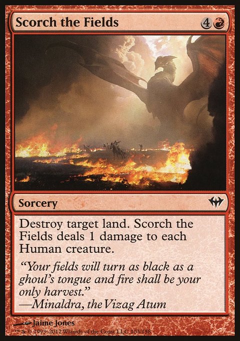 Scorch the Fields, Dark Ascension #103, Magic: The Gathering card