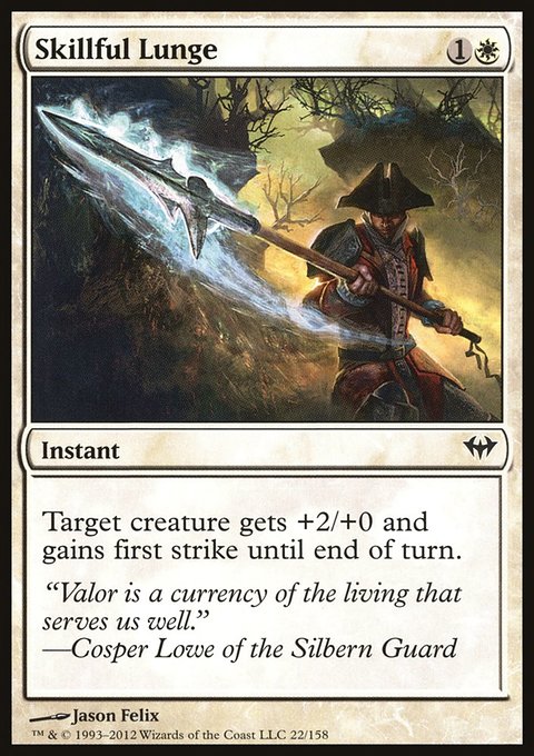 Skillful Lunge, Dark Ascension #22, Magic: The Gathering card
