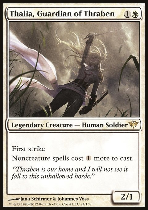 Thalia, Guardian of Thraben, Dark Ascension #24, Magic: The Gathering card