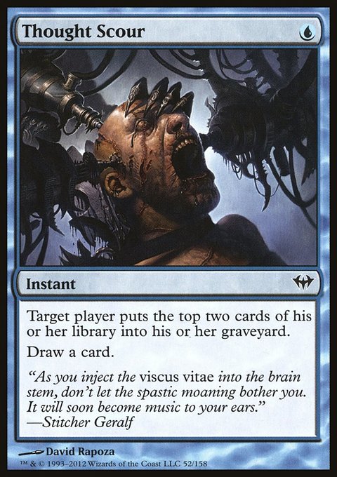 Thought Scour, Dark Ascension #52, Magic: The Gathering card