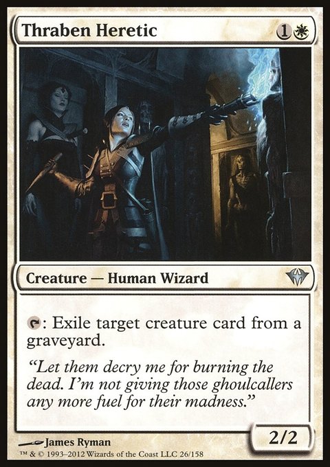 Thraben Heretic, Dark Ascension #26, Magic: The Gathering card