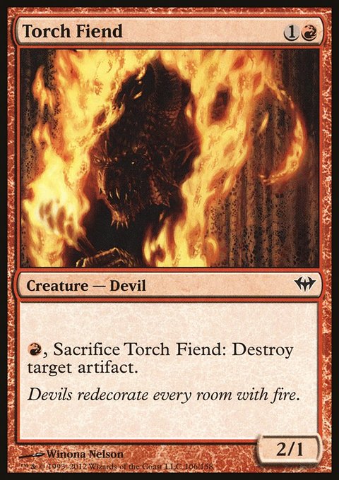 Torch Fiend, Dark Ascension #106, Magic: The Gathering card