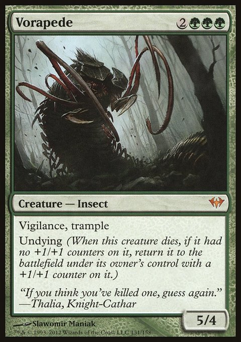 Vorapede, Dark Ascension #131, Magic: The Gathering card