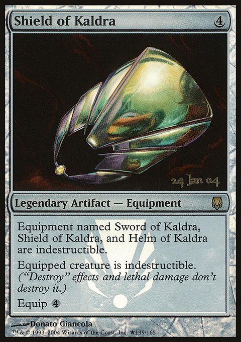 Shield of Kaldra, Darksteel Promos #139★, Magic: The Gathering card