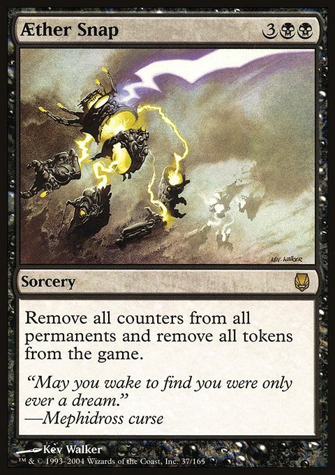 Aether Snap, Darksteel #37, Magic: The Gathering card