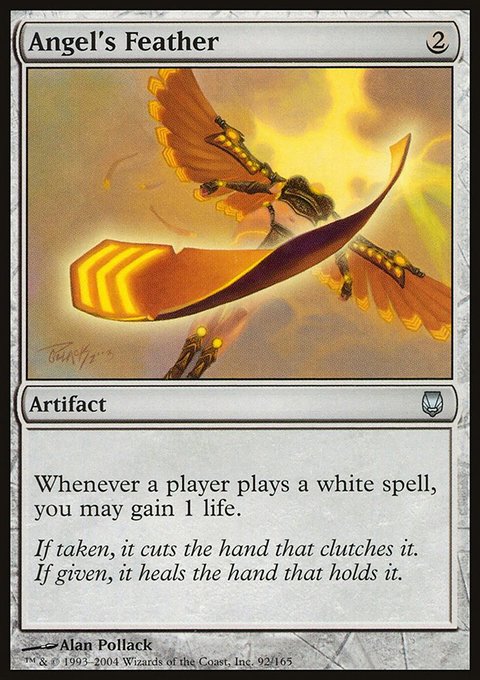 Angel's Feather, Darksteel #92, Magic: The Gathering card