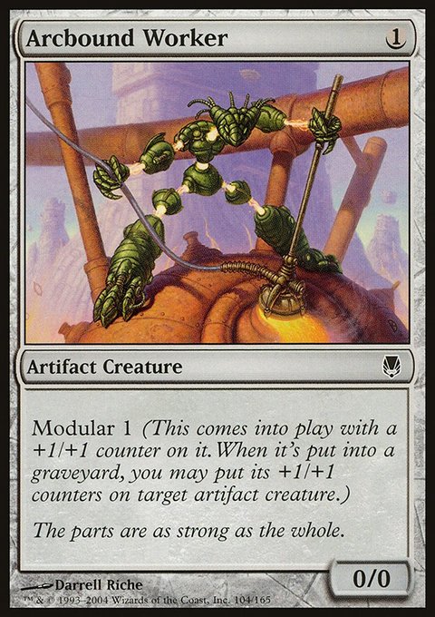 Arcbound Worker, Darksteel #104, Magic: The Gathering card
