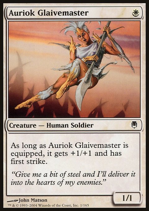 Auriok Glaivemaster, Darksteel #1, Magic: The Gathering card