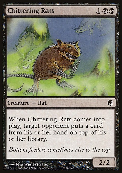 Chittering Rats, Darksteel #39, Magic: The Gathering card