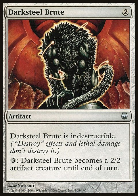 Darksteel Brute, Darksteel #108, Magic: The Gathering card