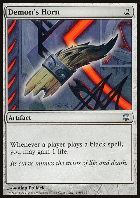 Demon's Horn, Darksteel #116, Magic: The Gathering card